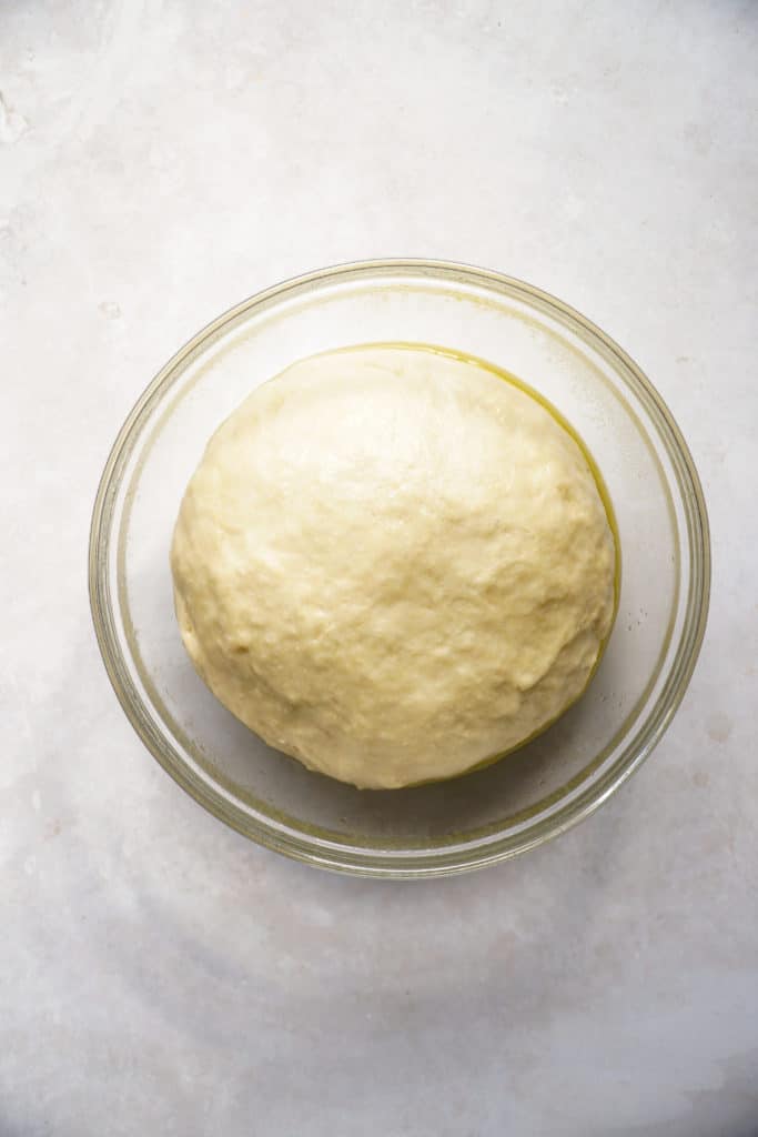 Dough for easy homemade cinnamon buns.