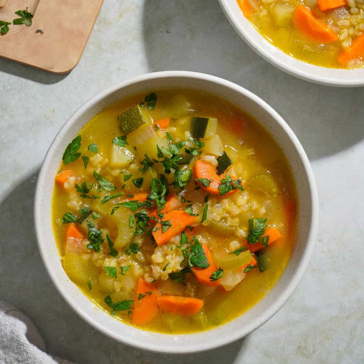 Very Basic Rice Soup Simple veggie rice soup - Tomatoes Tomahtos
